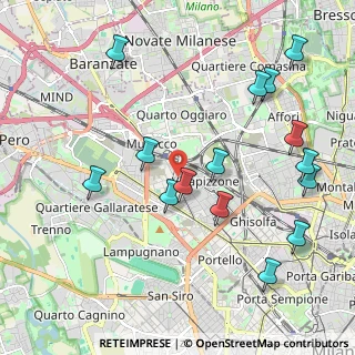 Mappa Via Giovanni Maria Bicetti De Buttinoni, 20156 Milano MI, Italia (2.31133)