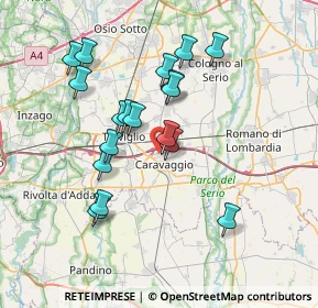 Mappa Via Guido Galli, 24043 Caravaggio BG, Italia (6.71167)