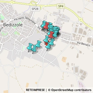 Mappa Via Monsignor E. Melchiori, 25081 Bedizzole BS, Italia (0.28077)