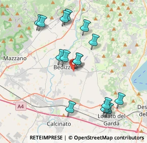 Mappa Via Fantoni, 25081 Bedizzole BS, Italia (3.95667)