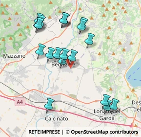 Mappa Via Fantoni, 25081 Bedizzole BS, Italia (4.066)