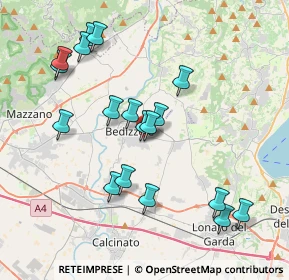 Mappa Via Fantoni, 25081 Bedizzole BS, Italia (3.87722)