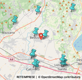 Mappa Via Monsignor Melchiori, 25081 Bedizzole BS, Italia (4.83667)