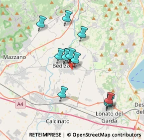 Mappa Via Fantoni, 25081 Bedizzole BS, Italia (3.24)