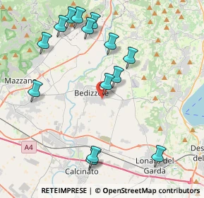 Mappa Via Fantoni, 25081 Bedizzole BS, Italia (4.50357)