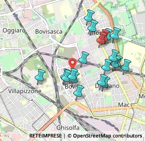 Mappa Via Schiaffino, 20158 Milano MI, Italia (0.885)
