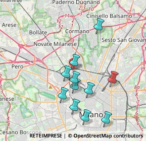 Mappa Via Schiaffino, 20158 Milano MI, Italia (3.58182)