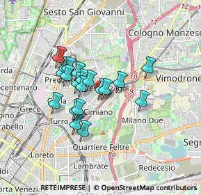 Mappa Via Rovigo, 20132 Milano MI, Italia (1.2785)