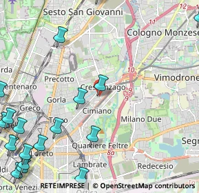 Mappa Via Rovigo, 20132 Milano MI, Italia (3.38222)