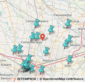 Mappa Via Maiset, 35011 Campodarsego PD, Italia (9.768)