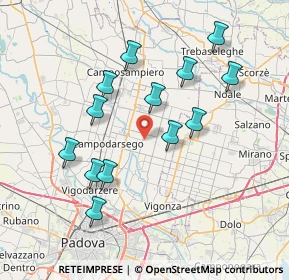 Mappa Via Maiset, 35011 Campodarsego PD, Italia (7.23077)