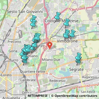 Mappa Ospedale San Raffaele, 20132 Milano MI, Italia (2.081)