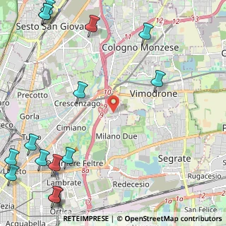 Mappa Via Olgettina, 20100 Milano MI, Italia (3.554)