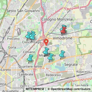 Mappa Via Olgettina, 20100 Milano MI, Italia (1.63364)