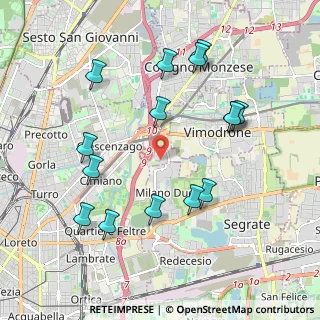 Mappa Ospedale San Raffaele, 20132 Milano MI, Italia (2.10667)