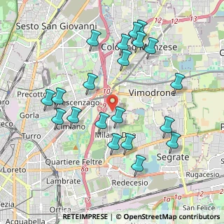 Mappa Ospedale San Raffaele, 20132 Milano MI, Italia (2.077)