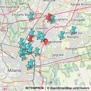 Mappa Via Olgettina, 20100 Milano MI, Italia (4.01368)
