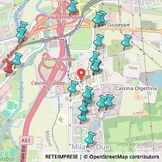 Mappa Via Olgettina, 20100 Milano MI, Italia (0.5855)