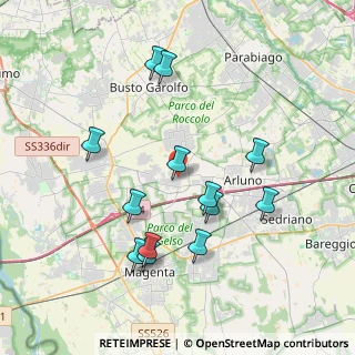 Mappa Via Padre Reginaldo Giuliani, 20010 Ossona MI, Italia (3.79923)