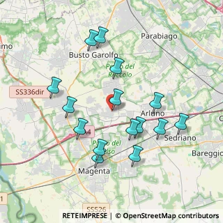 Mappa Via Padre Reginaldo Giuliani, 20010 Ossona MI, Italia (3.70333)