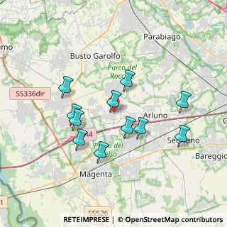 Mappa Via Padre Reginaldo Giuliani, 20010 Ossona MI, Italia (3.28455)