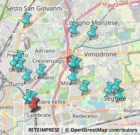 Mappa IRCCS Ospedale San Raffaele, 20132 Milano MI, Italia (2.428)