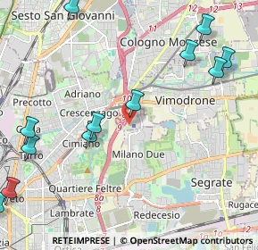 Mappa IRCCS Ospedale San Raffaele, 20132 Milano MI, Italia (2.8275)