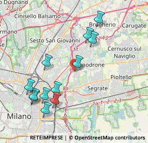 Mappa IRCCS Ospedale San Raffaele, 20132 Milano MI, Italia (4.16333)