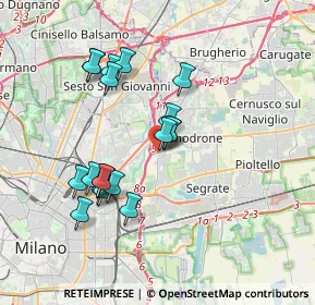 Mappa IRCCS Ospedale San Raffaele, 20132 Milano MI, Italia (3.348)