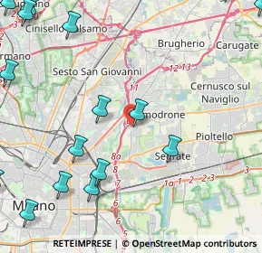 Mappa IRCCS Ospedale San Raffaele, 20132 Milano MI, Italia (6.71722)