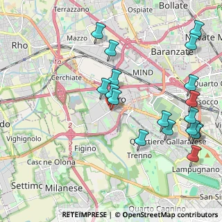 Mappa Via Claudio Tolomeo, 20016 Pero MI, Italia (2.39278)