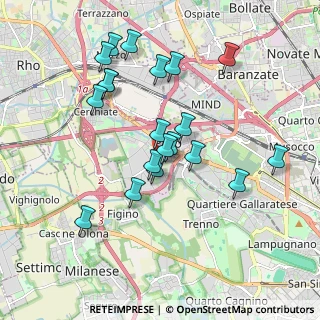 Mappa Via Claudio Tolomeo, 20016 Pero MI, Italia (1.766)