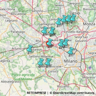 Mappa Via Claudio Tolomeo, 20016 Pero MI, Italia (6.705)