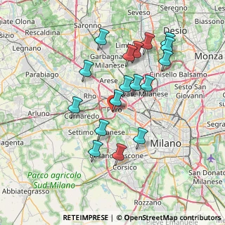 Mappa Via Claudio Tolomeo, 20016 Pero MI, Italia (7.09118)