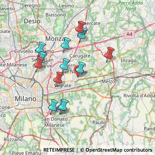 Mappa Via Torino, 20096 Pioltello MI, Italia (7.29769)