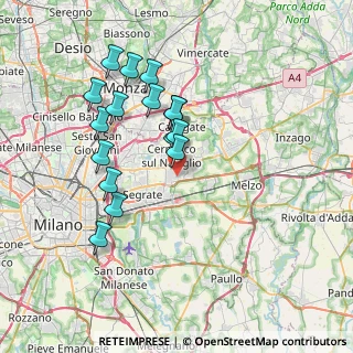 Mappa Via Torino, 20096 Pioltello MI, Italia (6.99813)