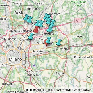 Mappa Via Torino, 20096 Pioltello MI, Italia (6.65214)