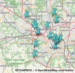 Mappa Molino Dorino, 20016 Pero MI, Italia (6.64133)