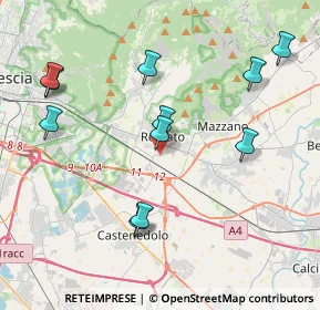 Mappa Via Caduti Piazza della Loggia, 25086 Rezzato BS, Italia (4.27273)