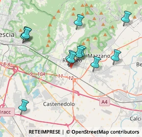 Mappa Via Caduti Piazza della Loggia, 25086 Rezzato BS, Italia (3.87167)
