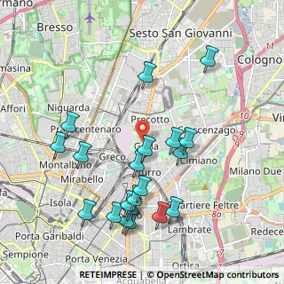 Mappa Via Pirano, 20127 Milano MI, Italia (2.1365)