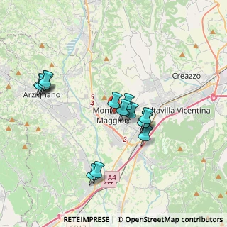 Mappa Via Roma, 36075 Montecchio Maggiore VI, Italia (3.42)