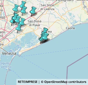 Mappa Via Dante Alighieri Sesto Accesso al Mare, 30016 Lido di Jesolo VE, Italia (15.1365)