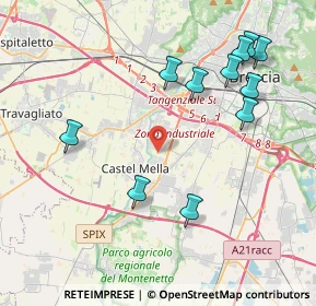 Mappa Via Enrico Stassano, 25131 Brescia BS, Italia (4.44909)