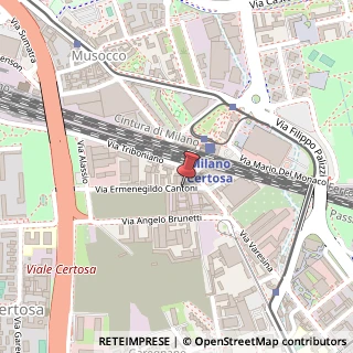 Mappa Via Ermenegildo Cantoni, 8, 20156 Milano, Milano (Lombardia)