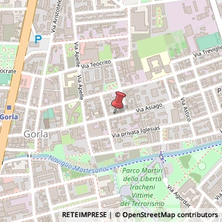 Mappa Via Asiago, 43, 20128 Milano, Milano (Lombardia)