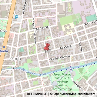 Mappa Via Privata Oristano, 17, 20128 Milano, Milano (Lombardia)