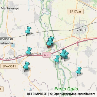 Mappa Via Orsi Gaspare, 24054 Calcio BG, Italia (3.39667)