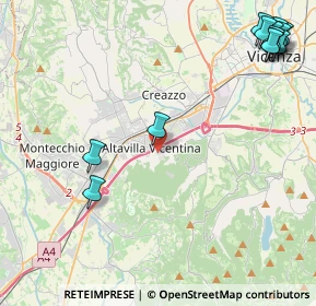 Mappa Via Firenze, 36077 Altavilla Vicentina VI, Italia (6.15385)