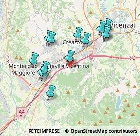 Mappa Via Firenze, 36077 Altavilla Vicentina VI, Italia (3.72667)